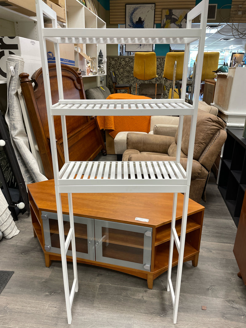 WHITE 3 TIER BATHROOM SHELF