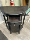 BLACK ONE DRAWER SOFA TABLE