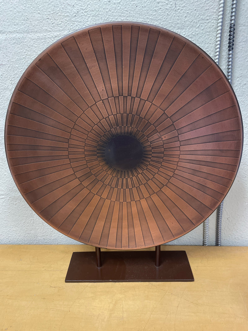 BRASS PLATE ON STAND