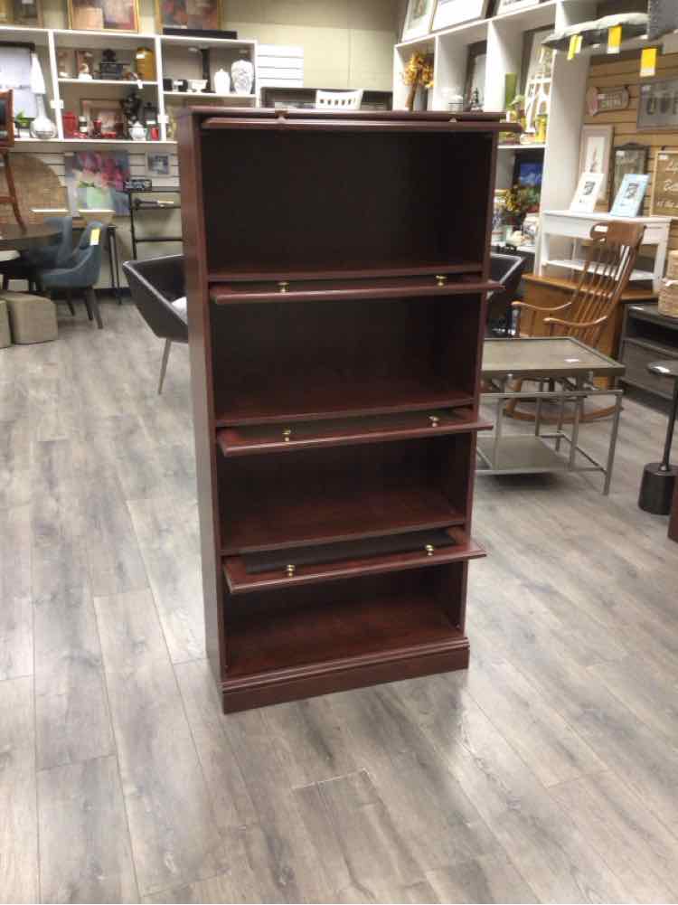 BROWN BARRISTER BOOKCASE