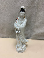 WHITE ASIAN FIGURINE