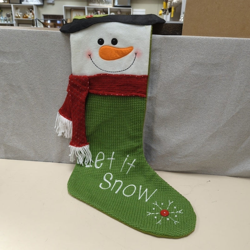 LARGE SNOWMAN STOCKING