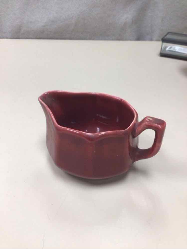 MAROON CREAM PITCHER