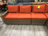 5 PCS. FAUX WICKER SECTIONAL