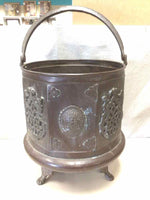 COPPER FOOTED BUCKET W/HANDLE