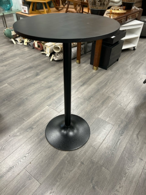 BLACK BAR HIGHT ROUND TABLE