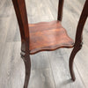 WOOD SPINDLE LEG END TABLE