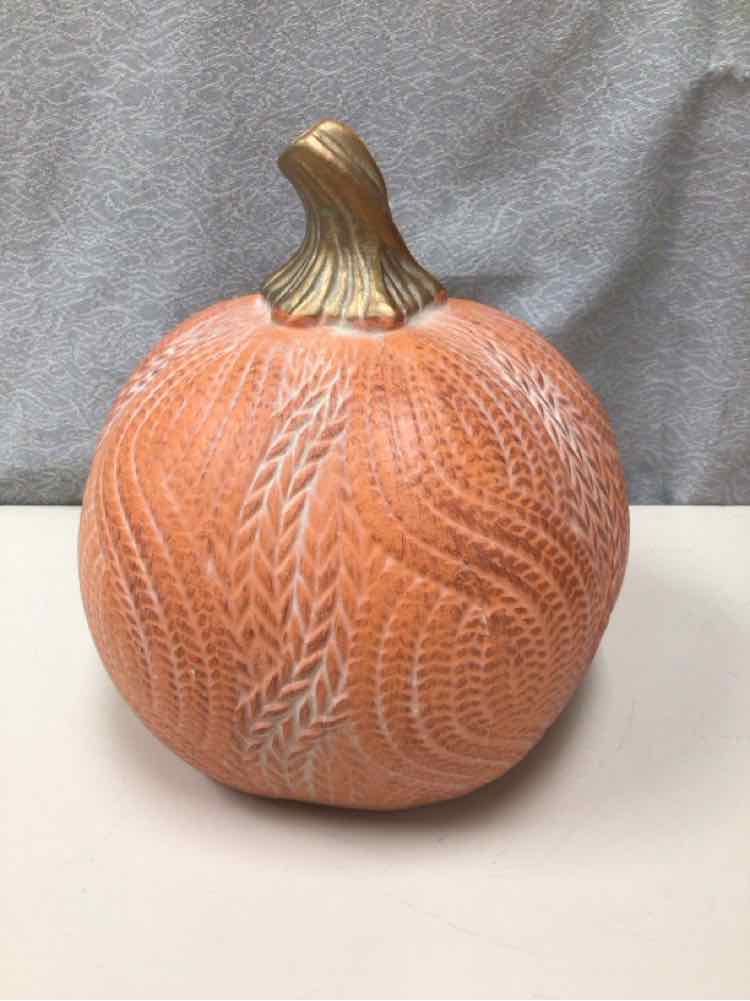 ORANGE CERAMIC PUMPKIN