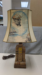 BOOK THEME W/MAP SHADE LAMP