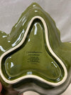 GREEN CERAMIC LEAF DISH