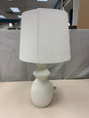 PAINTED WHITE BASE WHITE SHADE LAMP