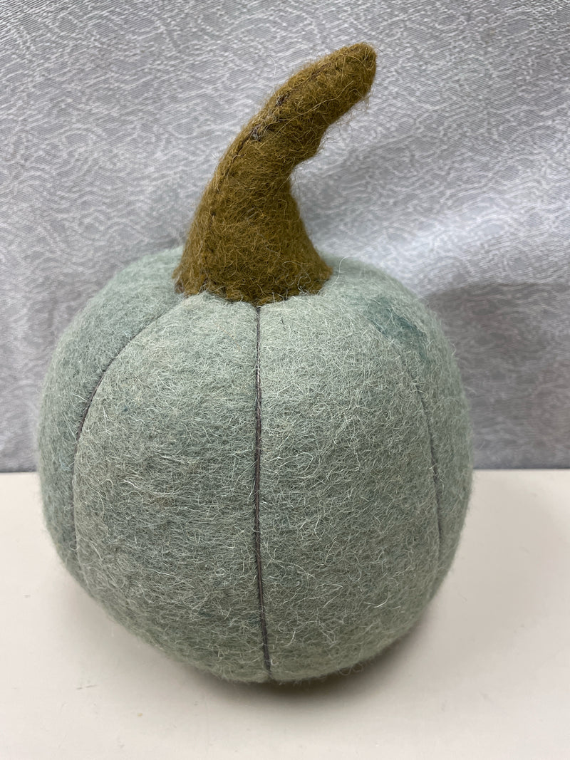 GRAY PUMPKIN DECORATION