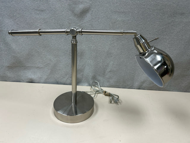 SILVER ADJUSTABLE DESK LAMP