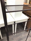 BROWN METAL 2 TIER SHELF