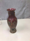 HAND PAINTED ANIMALS CERAMIC VASE