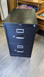 BLACK METAL FILING CABINET