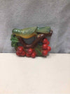 BIRD W/CHERRIES HANGING SCULPTURE