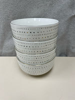 BLUE WHITE SPOTTED BOWL