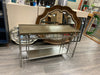 CONTEMPORARY GREY METAL SOFA TABLE