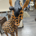 LEATHER GIRAFFE STATUE