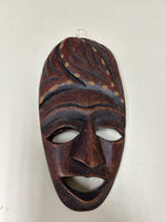 BROWN AFRICAN MASK HANGING