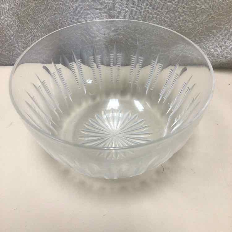 CLEAR PRESSED GLASS BOWL