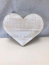 WHITE WOOD HEART