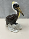 BROWN CREAM PELICAN CERAMIC