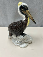 BROWN CREAM PELICAN CERAMIC