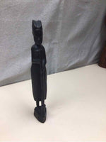 VINTAGE HAND-CARVED WOODEN WOMEN STATUE