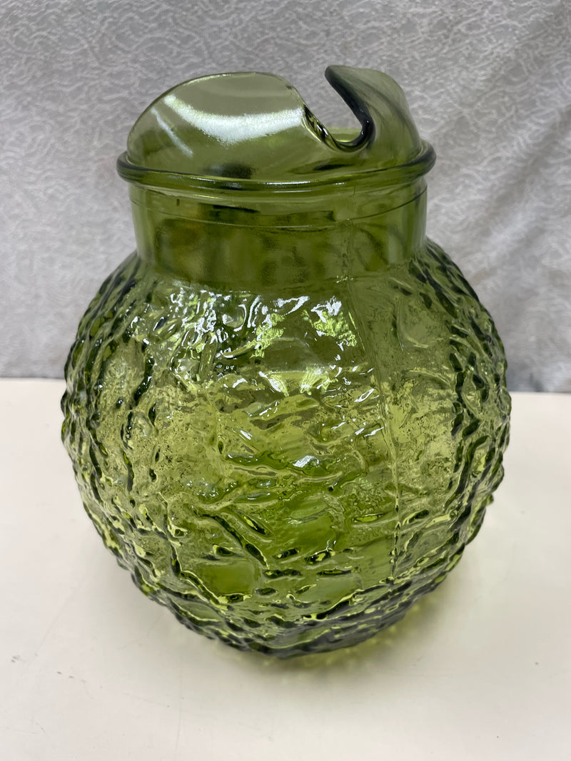 GREEN TEXTURED PITCHER