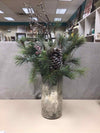 WINTER PINE IN MERCURY GLASS