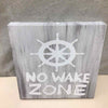 "NO WAKE ZONE" CANVAS