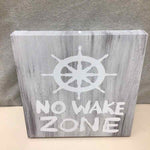 "NO WAKE ZONE" CANVAS
