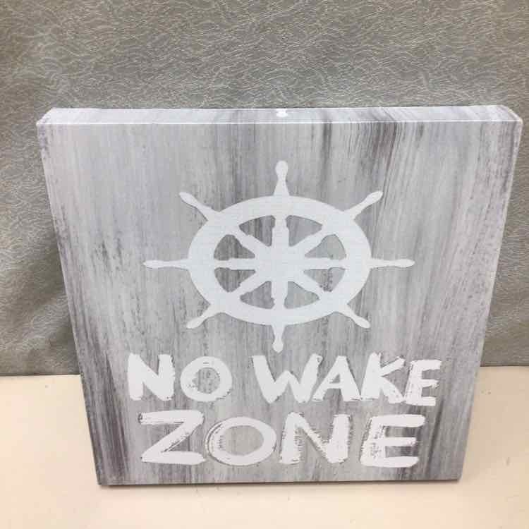 "NO WAKE ZONE" CANVAS