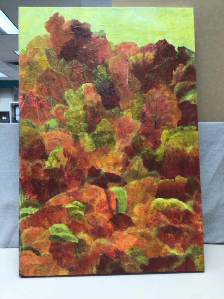 YELLOW/ORANGE TREES ABSTRACT