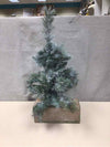 XMAS TREE ON WOOD BLOCK