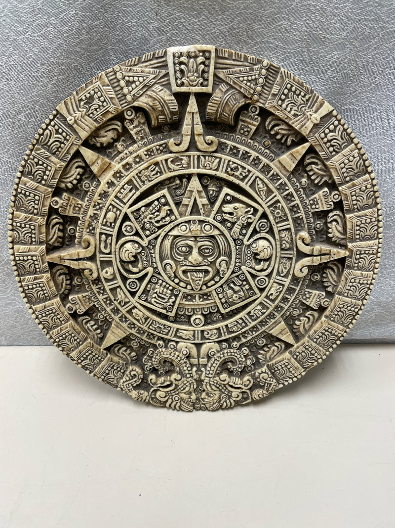 AZTEC CALENDAR STONE HANGING