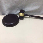 JUDGE'S GAVEL W/PEDESTAL