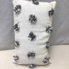 BLACK WHITE FLUFFY PILLOW