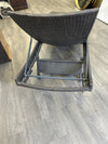 BROWN RESIN CHAISE LOUNGE