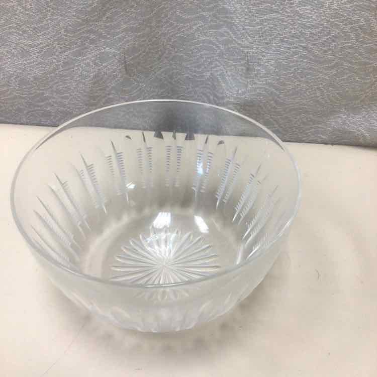 CLEAR PRESSED GLASS BOWL