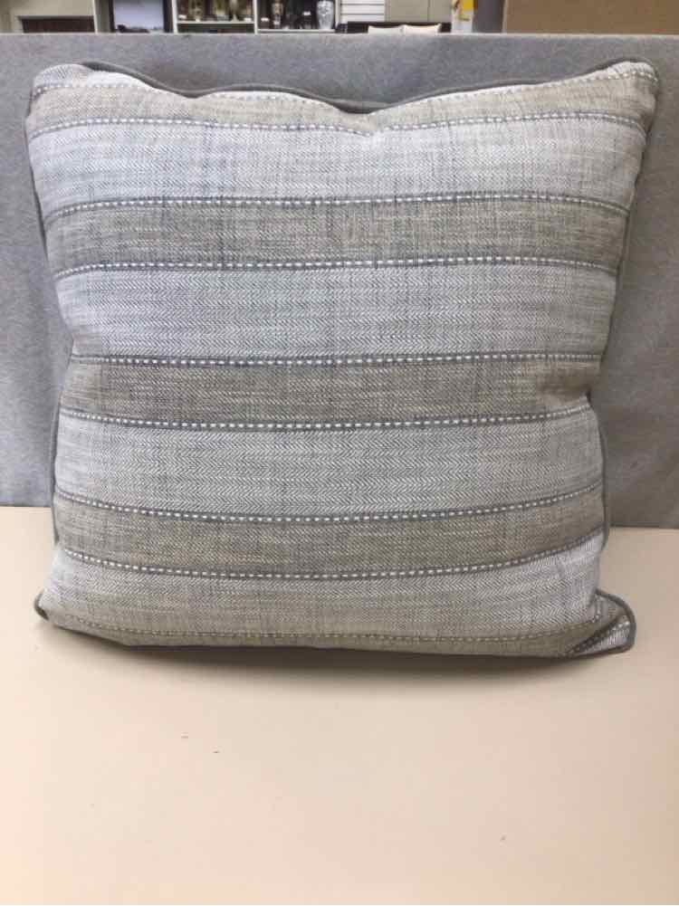 GRAY STRIPED PILLOW