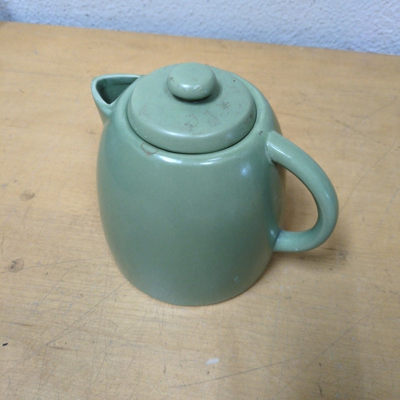 GREEN CERAMIC PITCHER