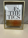"AESTHETICS" GOLD FRAMED PRINT