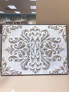 WHITE DISTRESSED METAL EMBLEM