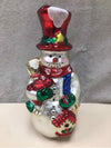 MERCURY GLASS SNOWMAN