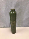 SKINNY GREEN STRIPED VASE