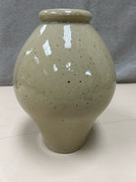 STONEWARE TAN VASE WIDE MIDDLE