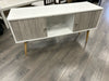 WHITE GREY 2 DOOR CONSOLE